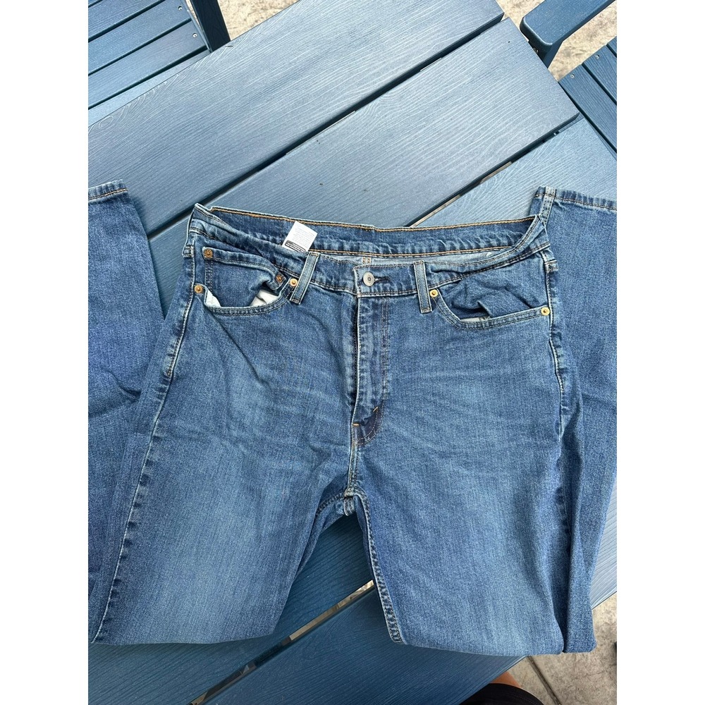 Levis 511 Slim Fit Blue Denim Jeans Mens 36x32 Medium Wash WaterLess